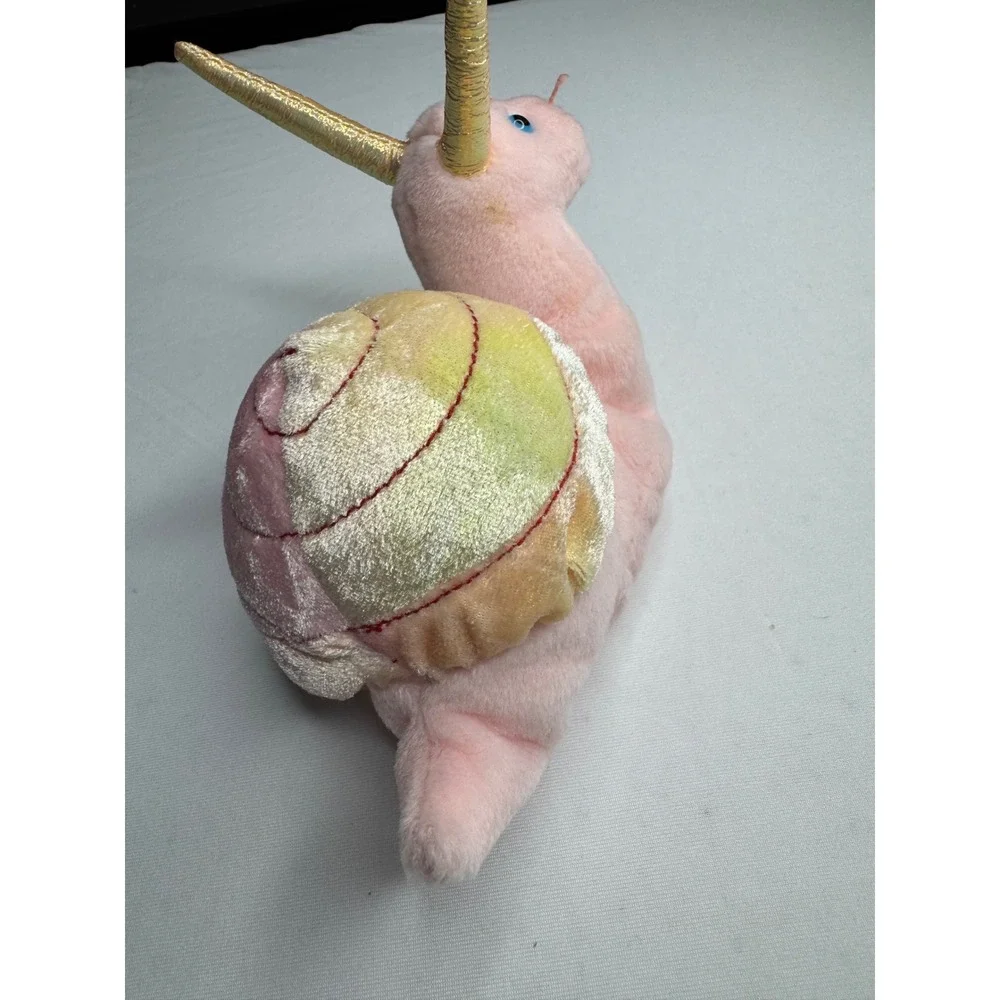 Ty Beanie Baby Swirly the Snail Pink Plush Iridescent Shell 1999 Vintage 4249